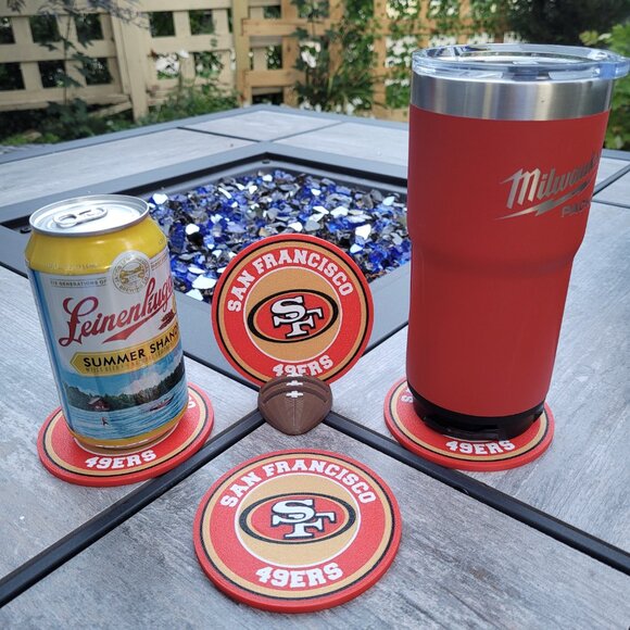 San Francisco 49ers Coasters Set - 3D Printed - (Set of 4) - Picture 2 of 4